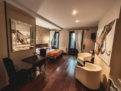 Coin salon dans l'établissement VILLA FLEURY - APPART'HÔTEL DE STANDING