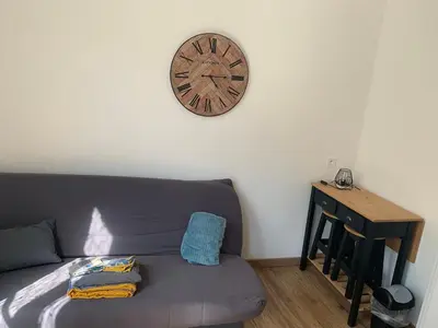 Coin salon dans l'établissement Studio en plein cœur d’aubusson