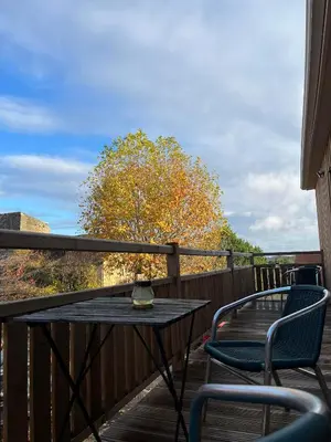 Balcon ou terrasse dans l'établissement Gite Lomegaja 6pers proche Lascaux et Sarlat