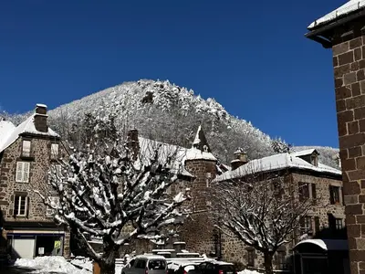 Vue générale sur la montagne ou vue sur la montagne depuis l'appartement