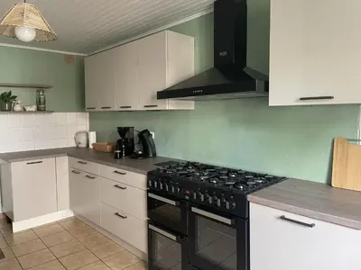 Cuisine ou kitchenette dans l'établissement L'Abri du Berger