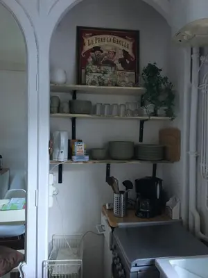 Cuisine ou kitchenette dans l'établissement T2 Hyper centre le mont dore face thermes et cure
