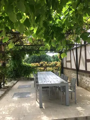 Jardin de l'établissement Gîte de Sauvagnac