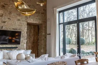Coin salon dans l'établissement The Louis Aragon Cottage Exceptional Elegance
