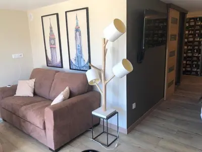 Coin salon dans l'établissement agréable chambre d hôte avec piscine et jacuzzi