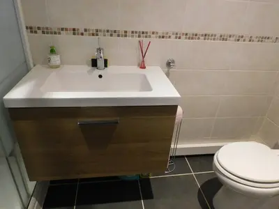 Salle de bains dans l'établissement Villa désirée