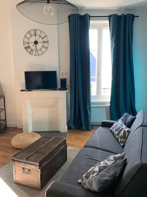 Coin salon dans l'établissement Studio Cosy à 12 min à pieds de la Gare