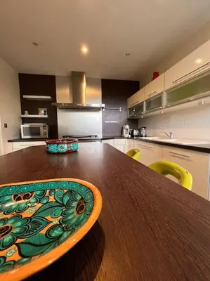 Cuisine ou kitchenette dans l'établissement Maison Meublée Montignac-Lascaux