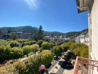 Vue générale sur la montagne ou vue sur la montagne depuis l'appartement