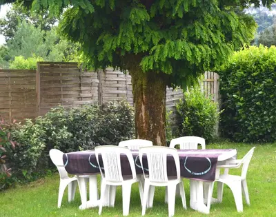 Jardin de l'établissement Gîte l'ancienne épicerie Meyronne