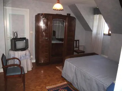 Un ou plusieurs lits dans un hébergement de l'établissement Gîte de France La deymie 3 épis - Gîte de France 6 personnes MAE-6404