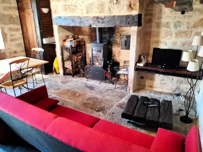Coin salon dans l'établissement Gîte de France Gîte joulebois 3 épis - Gîte de France 4 personnes MAE-6444