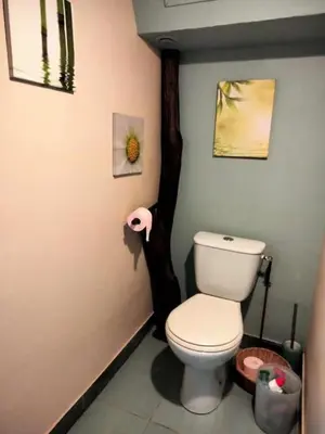 Salle de bains dans l'établissement Gîte de France Gîte joulebois 3 épis - Gîte de France 4 personnes MAE-6444