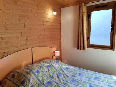 Un ou plusieurs lits dans un hébergement de l'établissement Gîte de France Chalet n°3 - Gîte de France 4 personnes MAE-6494
