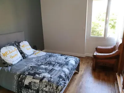 Un ou plusieurs lits dans un hébergement de l'établissement Gîte de France Chez mamie 2 épis - Gîte de France 4 personnes MAE-6584