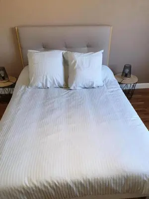 Un ou plusieurs lits dans un hébergement de l'établissement Gîte de France Chez mamie 2 épis - Gîte de France 4 personnes MAE-6584
