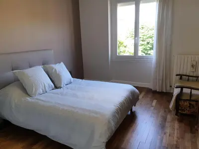 Un ou plusieurs lits dans un hébergement de l'établissement Gîte de France Chez mamie 2 épis - Gîte de France 4 personnes MAE-6584