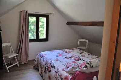 Un ou plusieurs lits dans un hébergement de l'établissement Gîte de France Le fournil 3 épis - Gîte de France 2 personnes MAE-6664