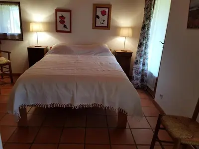 Un ou plusieurs lits dans un hébergement de l'établissement Gîte de France De la bergerie 2 épis - Gîte de France 4 personnes MAE-9104