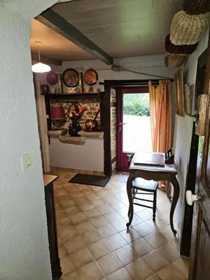 Un ou plusieurs lits dans un hébergement de l'établissement Gîte de France à Latronche 2 épis - Gîte de France 5 personnes MAE-9294