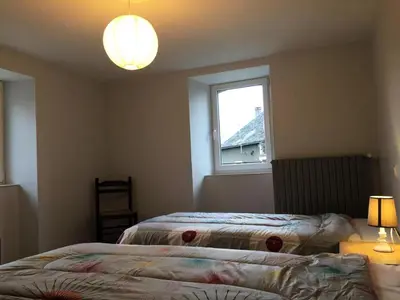 Un ou plusieurs lits dans un hébergement de l'établissement Gîte de France Chez jeannette 3 épis - Gîte de France 6 personnes MAE-9344
