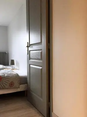 Un ou plusieurs lits dans un hébergement de l'établissement Gîte de France Chez jeannette 3 épis - Gîte de France 6 personnes MAE-9344