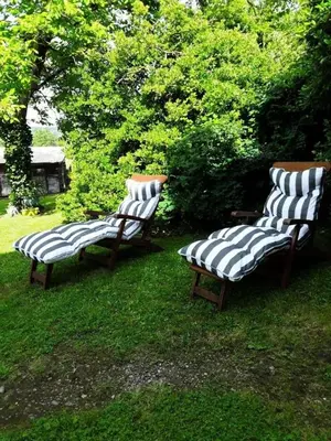 Jardin de l'établissement Gîte de France à Sioniac 2 épis - Gîte de France 5 personnes MAE-9744