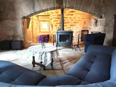 Coin salon dans l'établissement Gîte de France Des alpagas 2 épis - Gîte de France 6 personnes MAE-9784