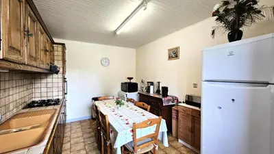 Cuisine ou kitchenette dans l'établissement Gîte de France Peuch del pic 2 épis - Gîte de France 5 personnes MAE-9854