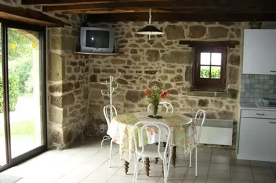 Cuisine ou kitchenette dans l'établissement Gîte de France à Puy-d'Arnac 3 épis - Gîte de France 4 personnes MAE-9864
