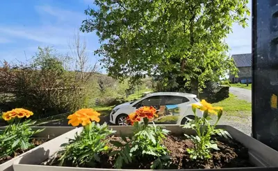 Jardin de l'établissement Gîte de France Des alpagas 2 épis - Gîte de France 12 personnes MAE-9944