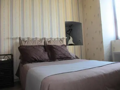Un ou plusieurs lits dans un hébergement de l'établissement Gîte de France Gite de la genette 3 épis - Gîte de France 8 personnes MAE-0024