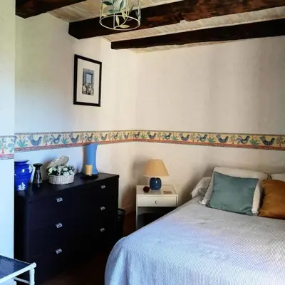Un ou plusieurs lits dans un hébergement de l'établissement Gîte de France La maison de la halle 3 épis - Gîte de France 6 personnes MAE-0034