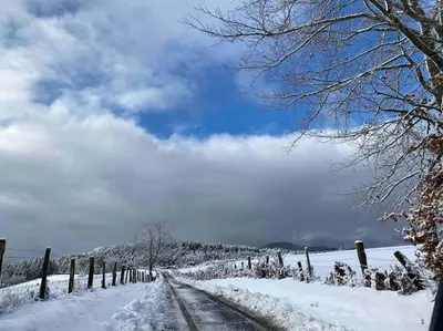 L'établissement Ferme pleine nature en Corrèze en hiver