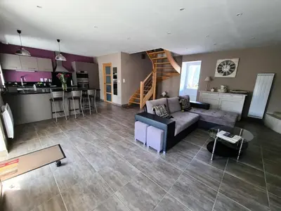 Cuisine ou kitchenette dans l'établissement Gîte de France Le chapelou 3 épis - Gîte de France 4 personnes MAE-0104