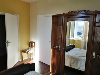 Un ou plusieurs lits dans un hébergement de l'établissement Gîte de France Chez baptiste 3 épis - Gîte de France 7 personnes MAE-0144