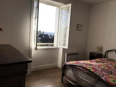 Un ou plusieurs lits dans un hébergement de l'établissement Gîte de France Chez yvette 3 épis - Gîte de France 6 personnes MAE-0204