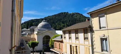 Vue générale sur la montagne ou vue sur la montagne depuis l'appartement
