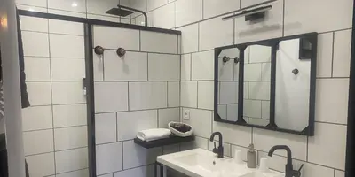 Salle de bains dans l'établissement La belle campagne