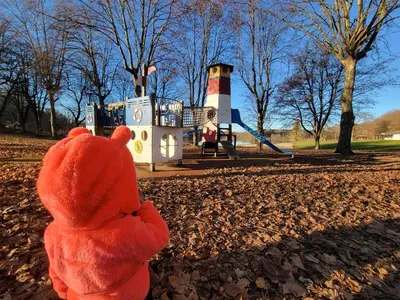 Aire de jeux pour enfants de l'établissement Bienvenue au CHAT LAIT - Chalet - Gîte 4 pièces - 70m - Cosy
