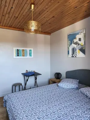 Un ou plusieurs lits dans un hébergement de l'établissement la chambre d'Axelle