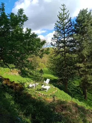 Jardin de l'établissement Gîte d'Alexandre