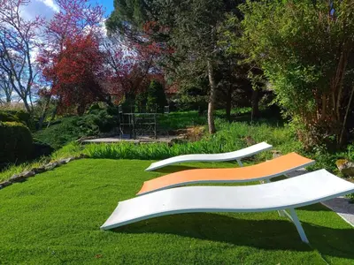 Jardin de l'établissement Gîte d'Alexandre