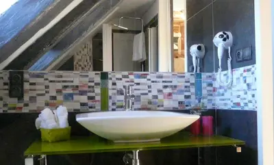 Salle de bains dans l'établissement La Bastidie