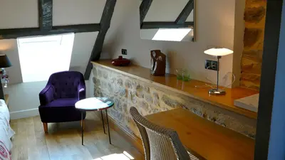 Coin salon dans l'établissement La Bastidie