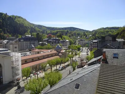 Vue générale sur la montagne ou vue sur la montagne depuis l'appartement
