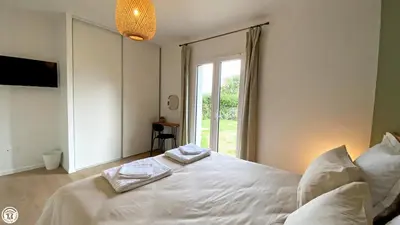 Un ou plusieurs lits dans un hébergement de l'établissement Breakislebed 3 Maisons CHU LIMOGES