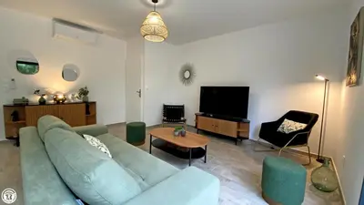 Coin salon dans l'établissement Breakislebed 3 Maisons CHU LIMOGES