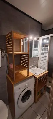 Salle de bains dans l'établissement Le P'tit Choux 1 Etoile