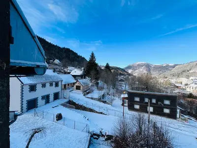 Vue générale sur la montagne ou vue sur la montagne depuis l'appartement